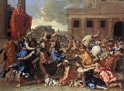 POUSSIN, Nicolas The Rape of the Sabine Women sg oil painting
